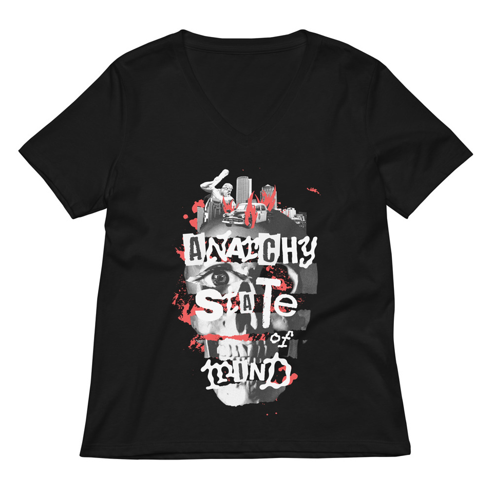 Anarchy State of Mind Women's Relaxed V-Neck T-Shirt