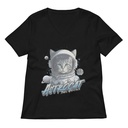 Astrocat Women's Relaxed V-Neck T-Shirt