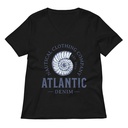 Atlantic Denim - Nautical Women's Relaxed V-Neck T-Shirt
