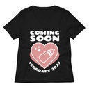 Baby Announcement - Feeding Bottle Women's Relaxed V-Neck T-Shirt