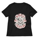 Badass Fighters Women's Relaxed V-Neck T-Shirt