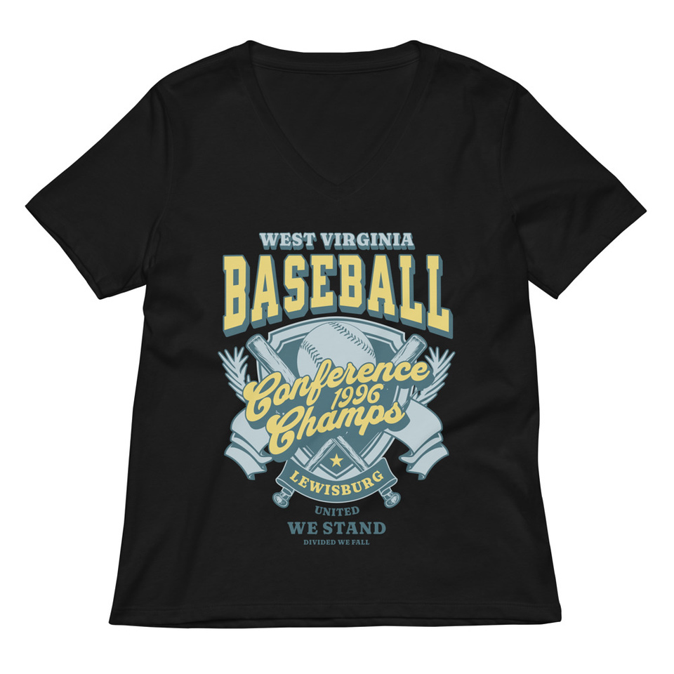Baseball Conference Championships - Athlectic Badge Women's Relaxed V-Neck T-Shirt