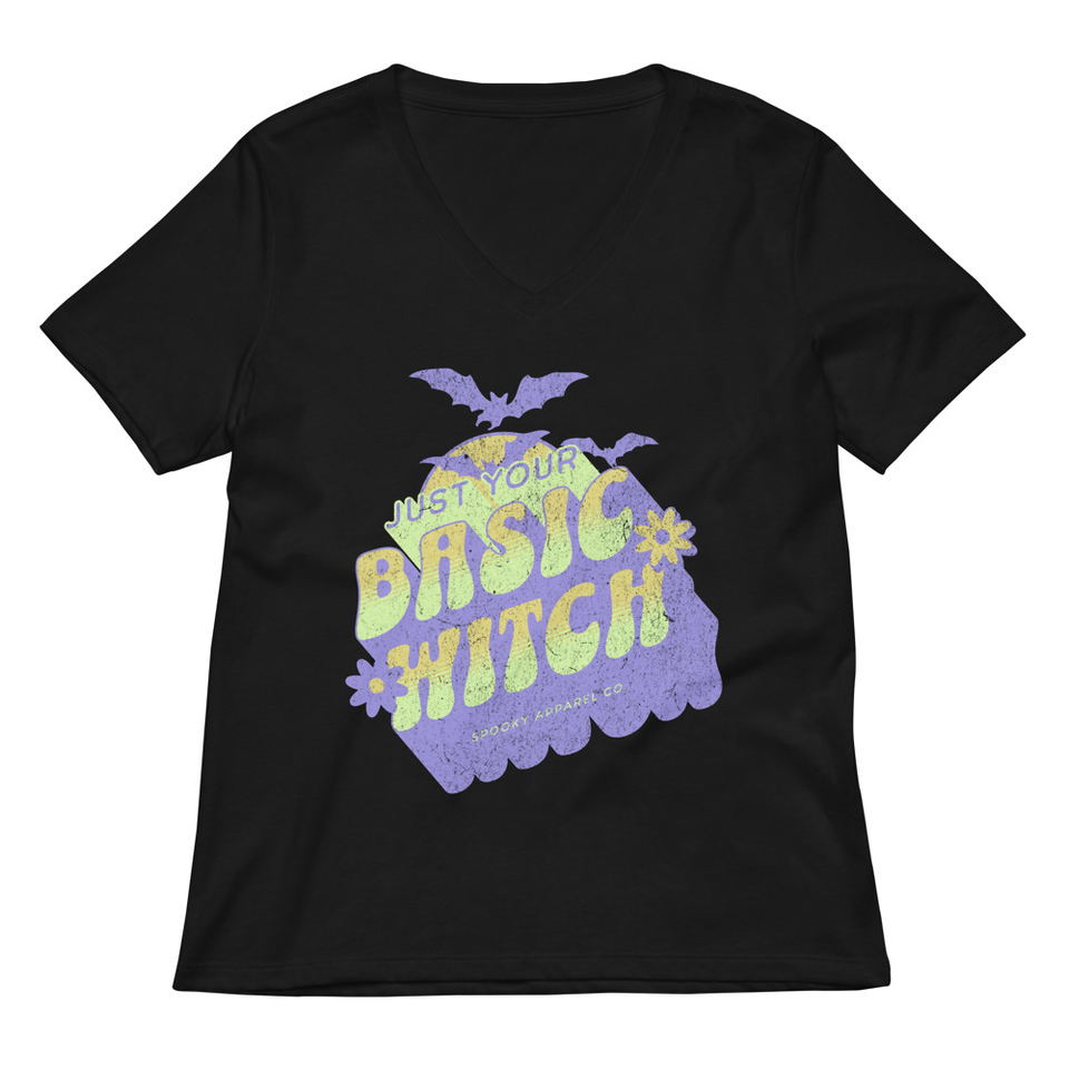 Basic Witch - Halloween Women's Relaxed V-Neck T-Shirt
