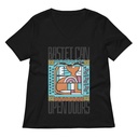 Bastet can Open Doors Women's Relaxed V-Neck T-Shirt