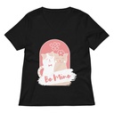 Be Mine - Cute Cat Couple Women's Relaxed V-Neck T-Shirt