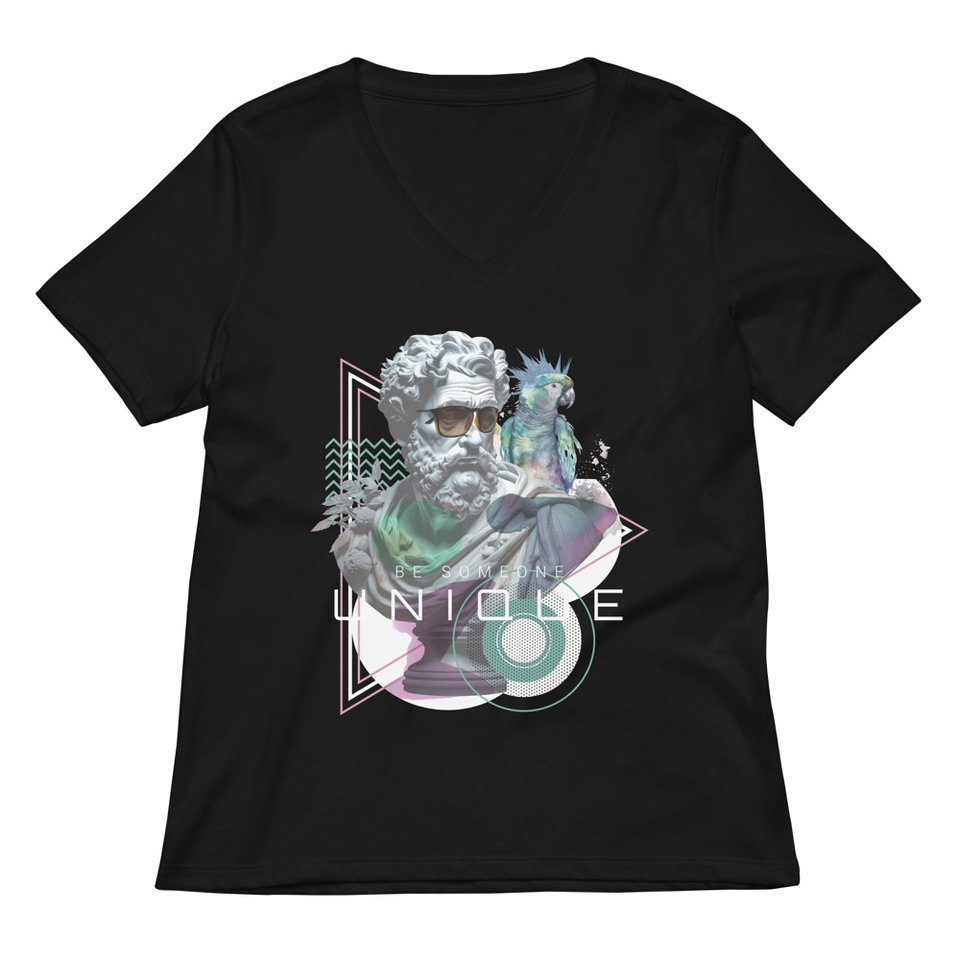 Be Someone Unique Women's Relaxed V-Neck T-Shirt