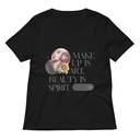 Beauty is Spirit Women's Relaxed V-Neck T-Shirt