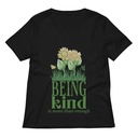Being Kind is more than enough Women's Relaxed V-Neck T-Shirt