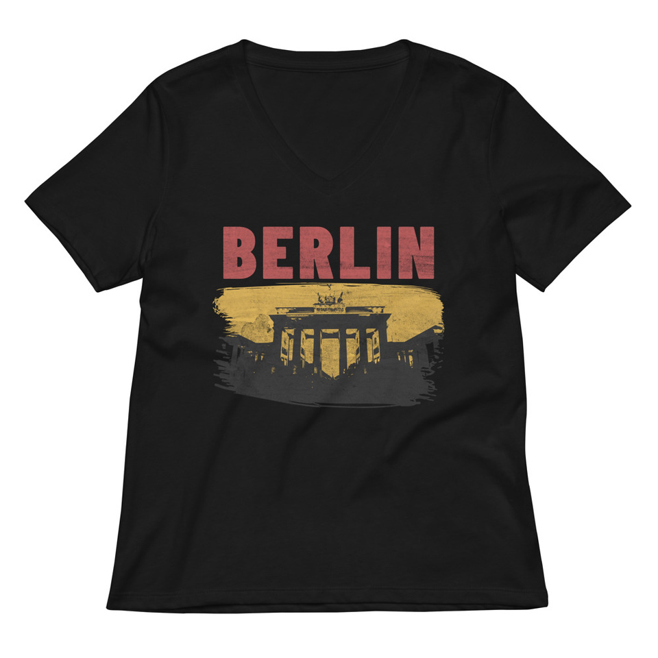 Berlin Women's Relaxed V-Neck T-Shirt