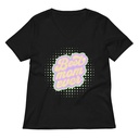 Best Mom Ever - Retro Typography Women's Relaxed V-Neck T-Shirt