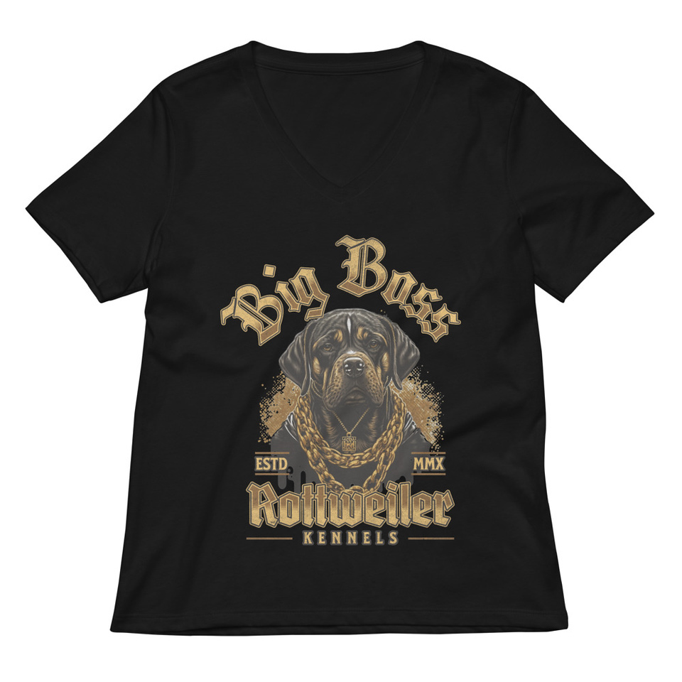 Big Boss Kennels Women's Relaxed V-Neck T-Shirt