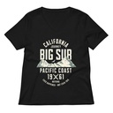 Big Sur - Outdoor Mountain Women's Relaxed V-Neck T-Shirt