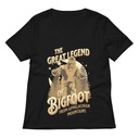 Bigfoot Legend  - Appalachian Forest Women's Relaxed V-Neck T-Shirt