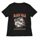 Black Hole Women's Relaxed V-Neck T-Shirt