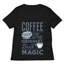 Black Magic Coffee - Simple Cup Women's Relaxed V-Neck T-Shirt