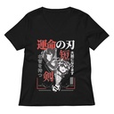 Blades of Fate - Japanese Manga Anime Women's Relaxed V-Neck T-Shirt