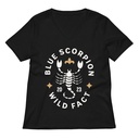 Blue Scorpion - Wildlife Animal Women's Relaxed V-Neck T-Shirt