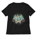 Born to be Wild (2) Women's Relaxed V-Neck T-Shirt
