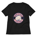 Born to Fight - Fist Women's Relaxed V-Neck T-Shirt
