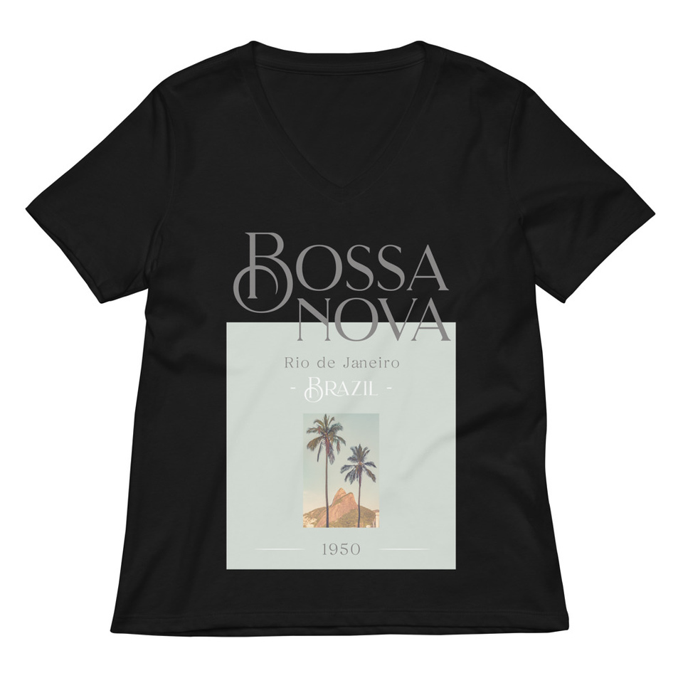 Bossa Nova Women's Relaxed V-Neck T-Shirt