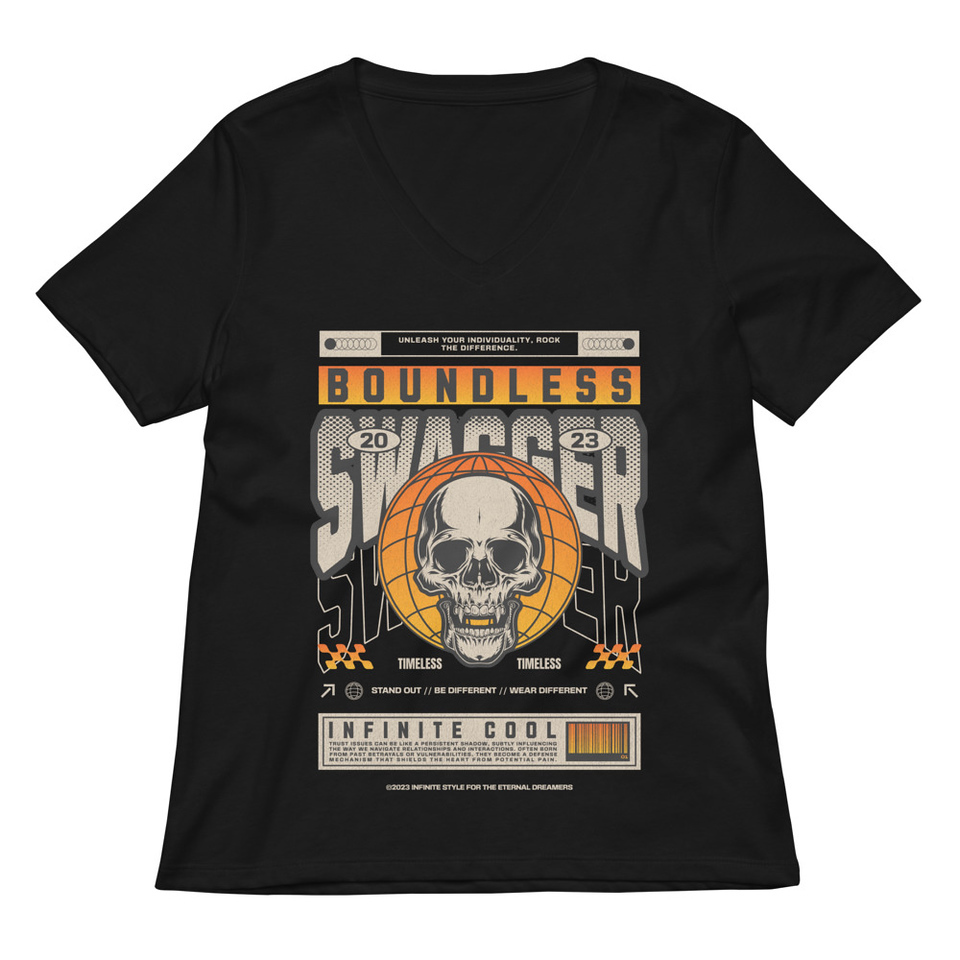 Boundless Swagger Women's Relaxed V-Neck T-Shirt