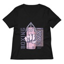 Boxing Fist - Punching Bag Women's Relaxed V-Neck T-Shirt