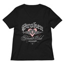 Broken Hearts Club Women's Relaxed V-Neck T-Shirt