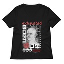 Burn Out - Futuristic 3D Head Women's Relaxed V-Neck T-Shirt