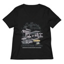 Caffeine Cruisers Women's Relaxed V-Neck T-Shirt