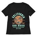 California Surf Riders - Beach Women's Relaxed V-Neck T-Shirt