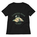 Camping Gear Women's Relaxed V-Neck T-Shirt