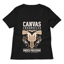 Canvas Los Angeles under pressure Women's Relaxed V-Neck T-Shirt
