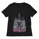 cat-astrophe Women's Relaxed V-Neck T-Shirt