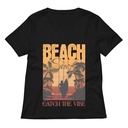Catch the Vibe Women's Relaxed V-Neck T-Shirt