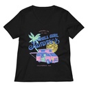 Chill Girl Summer Women's Relaxed V-Neck T-Shirt
