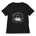 Christmas Tree Farm Women's Relaxed V-Neck T-Shirt
