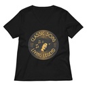 Classic Song - Music Record Women's Relaxed V-Neck T-Shirt