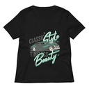 Classic Style Timeless Beauty Women's Relaxed V-Neck T-Shirt