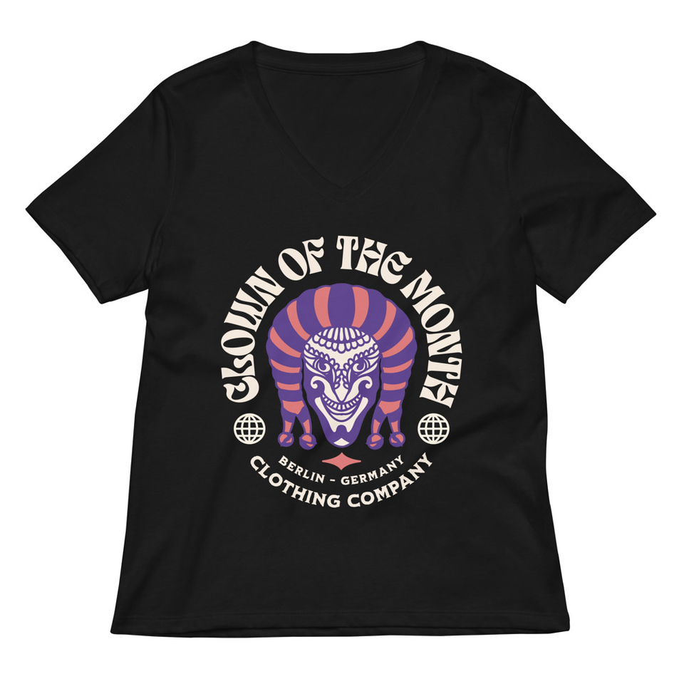 Clown of the Month Women's Relaxed V-Neck T-Shirt