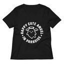 Cute Angel - Wings Women's Relaxed V-Neck T-Shirt