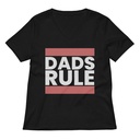 Dads Rule (1) Women's Relaxed V-Neck T-Shirt