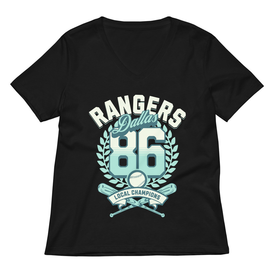 Dallas Rangers - Old School Sports Women's Relaxed V-Neck T-Shirt