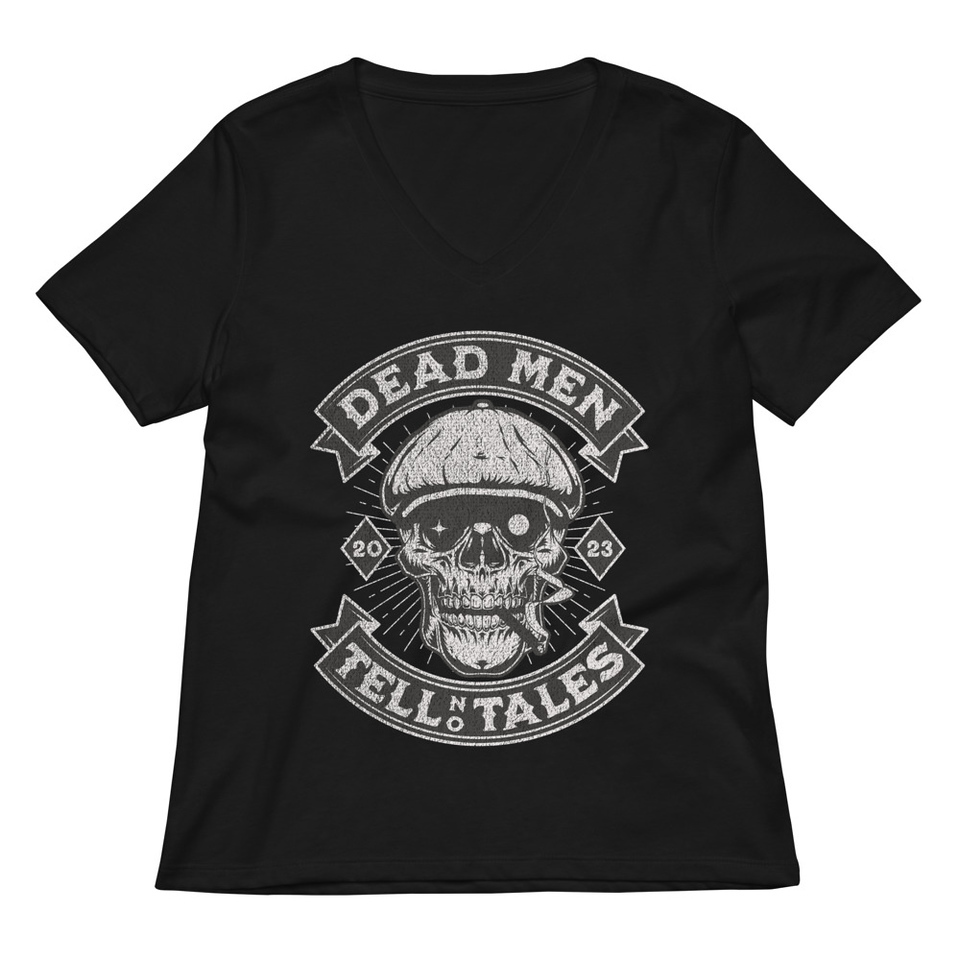 DEAD MEN TELL NO TALES Women's Relaxed V-Neck T-Shirt
