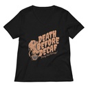 Death Before Decaf - Coffee Women's Relaxed V-Neck T-Shirt