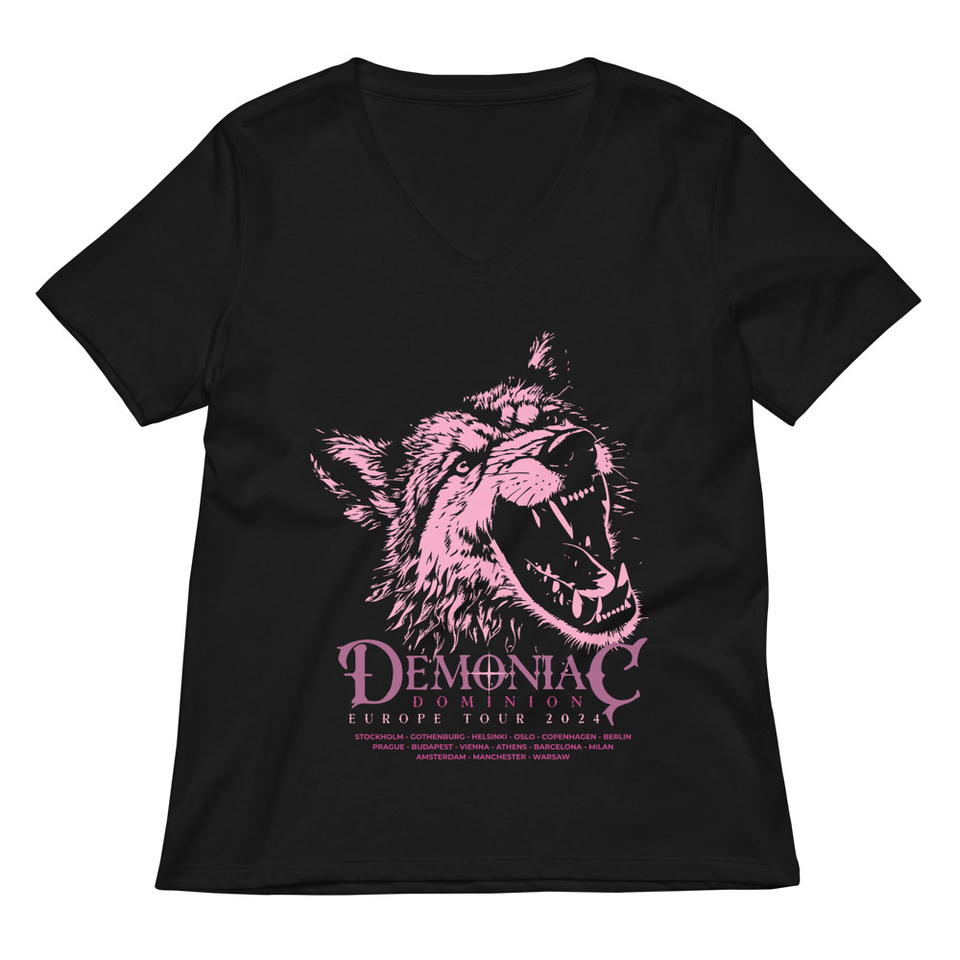 Demoniac Dominion Women's Relaxed V-Neck T-Shirt