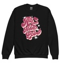 All You Need is Love - Retro Valentines Day Youth Crew Neck Sweatshirt