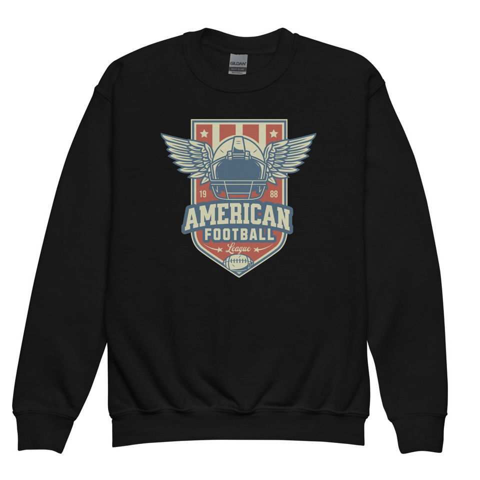 American Football League - Sports Helmet Youth Crew Neck Sweatshirt