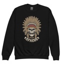 Apache Warriors - Indian Skull Youth Crew Neck Sweatshirt