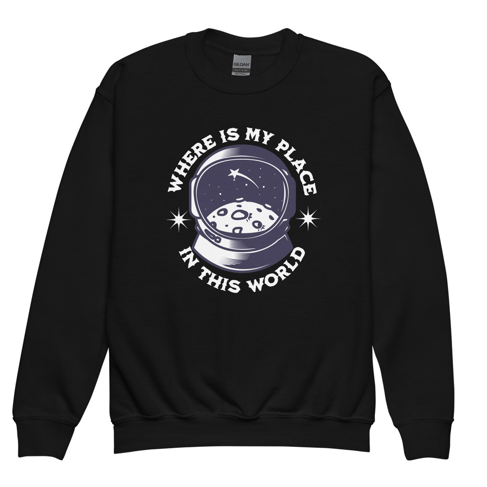 Astronaut Youth Crew Neck Sweatshirt