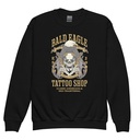 Bald Eagle Tattoo Shop - Skeleton Youth Crew Neck Sweatshirt